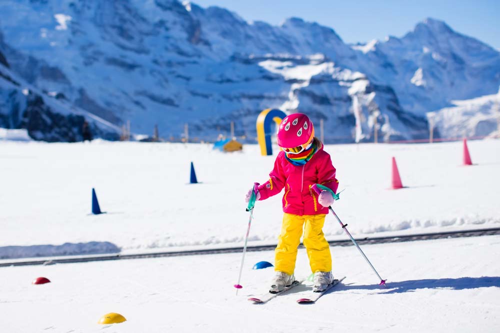 Skifahren lernen